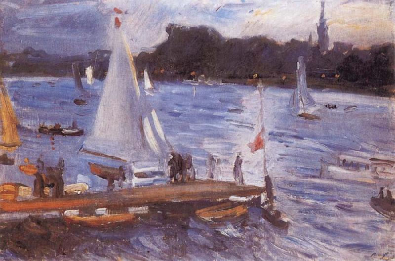 Max Slevogt The Alster at Hamburg Norge oil painting art